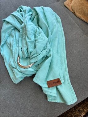 Seafoam Green WILDBIRD Linen Ring sling